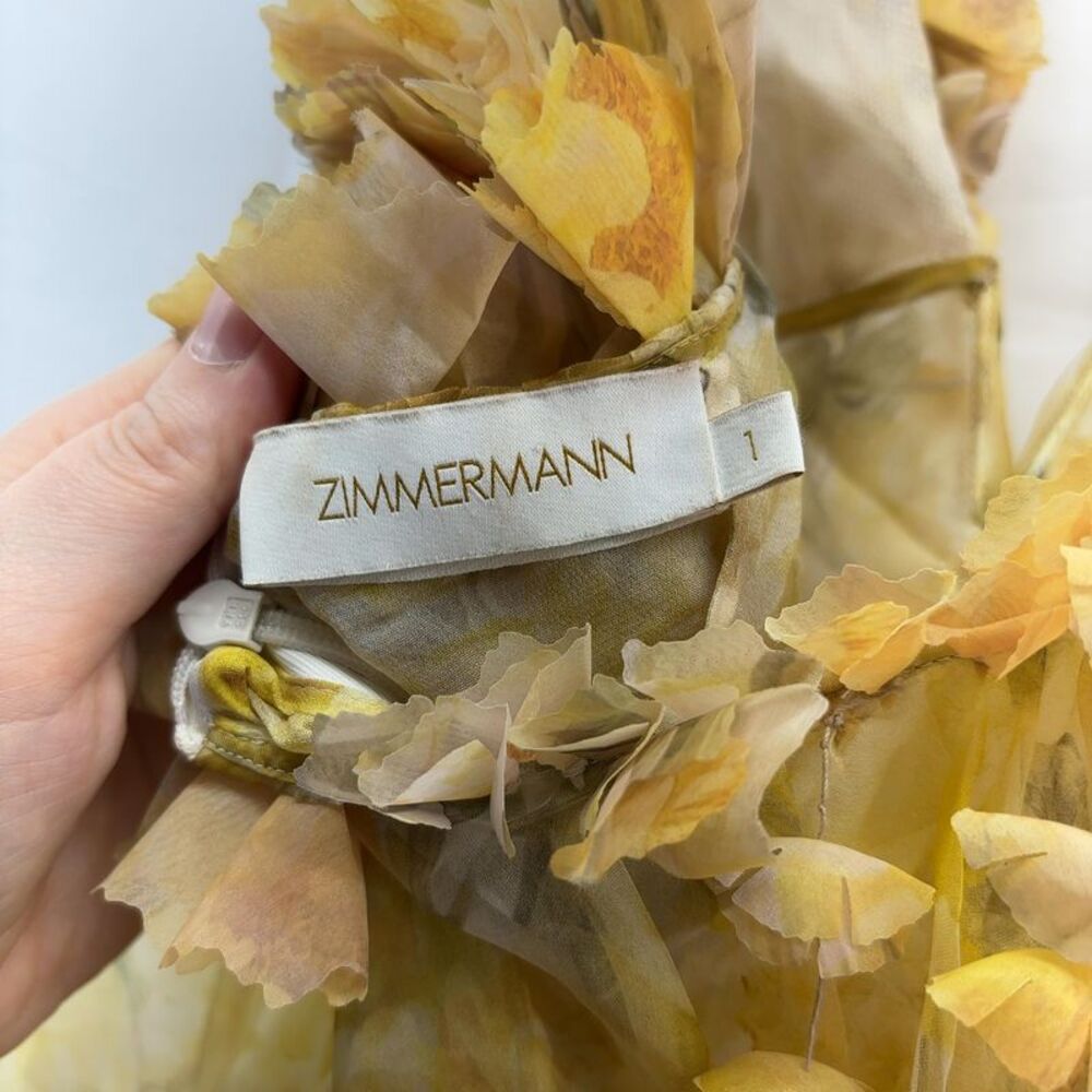 Zimmermann Harmony Draped Silk Mini Dress - Picture 4 of 4